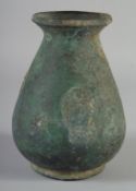 AN UNUSUAL ANCIENT PERSIAN OR ROMAN VASE, 19.5cm high.