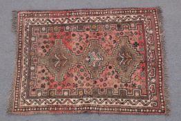 A KURDISH RUG, 138cm x 101cm.