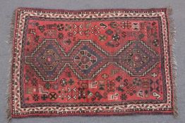 A KURDISH RUG, 144cm x 104cm.