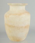 AN ALABASTER VASE.