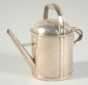 ASPREY'S - A RARE VICTORIAN SILVER VINAIGRETTE POURER/PERFUME ATOMISER SHAPED AS A WATERING CAN.