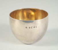 A GEORGE III SILVER TUMBLER CUP, engraved B. Gibbone. 2.5ins diameter, 2ins high. London 1795.