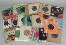 TWENTY TWO BEATLES' SINGLES & SEVEN ROLLING STONES 45'S. (29).