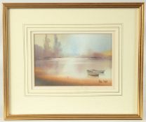 Peter Toms (b. 1940) British, 'Dawn River', watercolour, signed, 5