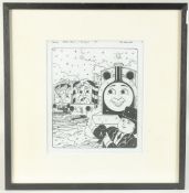 Tim Marwood (1954-2008) British, 'Thomas', 'Express Special' / 'No snow', ink, inscribed,
