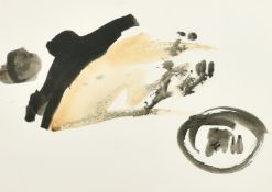 Attributed to William Johnstone (1897-1981) Scottish, an untitled landscape, watercolour, with