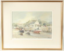 Peter Toms (b. 1940) British, 'Low Tide', watercolour, signed, 9