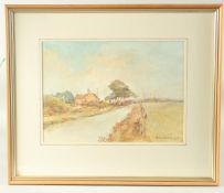 Harry Andrews (20th Century), 'Approach to Walberswick, Late Evening', watercolour, signed, 9