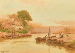 Stuart Lloyd (1845-1929) British, 'On the Yelm, Devon', watercolour, signed, 9.5