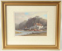 Dennis Rothwell Bailey (b. 1933) British, 'Pin Mill', watercolour, signed, 5.75