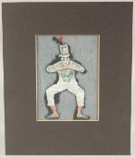 Mid-20th Century, Study of Marcel Marcean, mixed media on paper, 5.75