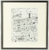 Tim Marwood (1954-2008) British, 'Thomas', 'Read and Rhyme, no 164, ink, inscribed, numbered, and