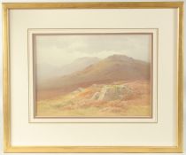 Charles E. Brittan (19th / 20th Century), 'Near Merrievale, Dartmoor', watercolour, signed, 9.5
