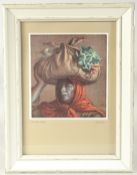 A print, Vladimir Tretchikoff, The vegetable seller, 7