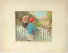 Percy Tarrant (1855-1934) British, 'Tom's garden', oil on board, inscribed in pencil, image size