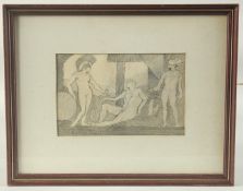Richard Box (b. 1943), a pencil study of classical figures, signed and dated 1975, 5.25