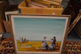 Arthur Morris, collection of artwork, figure subjects, some unframed.