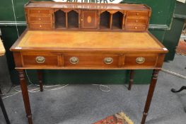 A Georgian design mahogany bonheur du jour.