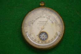 Callaghan, 23a New Bond Street, London, a combination pocket barometer/thermometer and compass.