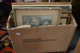 Various paintings, prints etc.