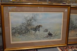 David Shepherd, The Scavengers and Greater Kudu, colour prints, both pencil signed.