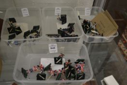 Miniature military figures.