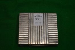 A stylish Continental silver compact.