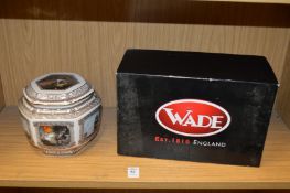 A Wade Nelson commemorative jar and cover with original box.