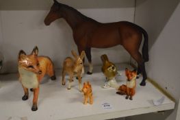 Beswick animals and other collectables.