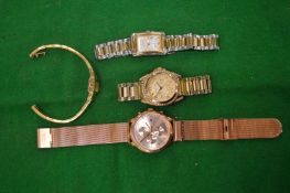 Four designer wrist watches.