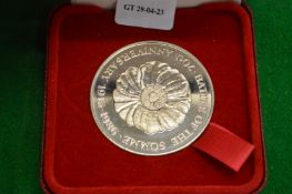 A Battle of the Somme 70th Anniversary coin, boxed.