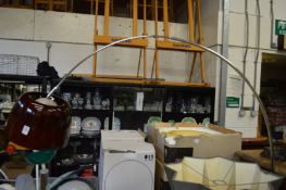 An Arc style floor standing lamp.