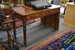 Gillows of Lancaster, a good mahogany two drawer writing table.