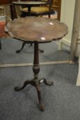 Georgian style mahogany tilt-top tripod table.