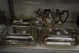 Plated items to include entree dishes and covers.