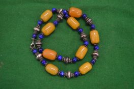 Chunky bead necklace.