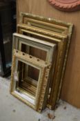 Five various picture frames.