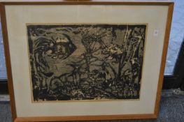 Raymond Bous, abstract print.