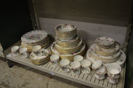 Quantity of Wedgwood Hathaway rose china and other decorative china.