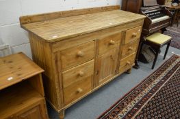 A Victorian oak dresser.