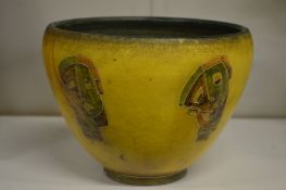 A stylish pottery bowl.