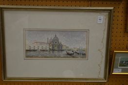 Venetian scene, watercolour.