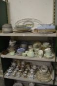 Quantity of decorative and household china to include Minton and Paragon part tea services.