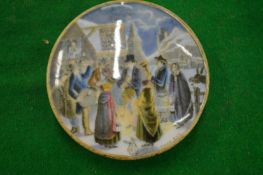 A porcelain pot lid, Christmas eve.