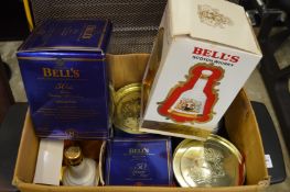 Commemorative whisky decanters etc (lacking contents).