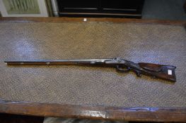 A double barrelled German percussion sporting gun circa 1820, converted circa 1840, the right hand