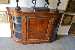 Edwards & Roberts, a very good figured walnut, marquetry inlaid and ormolu mounted credenza.