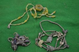 A decorative necklace.