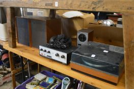 A Garrard model SP25 MK 111 turntable and other hi-fi equipment.