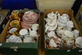 Quantity of decorative tea, coffee and dinnerware.